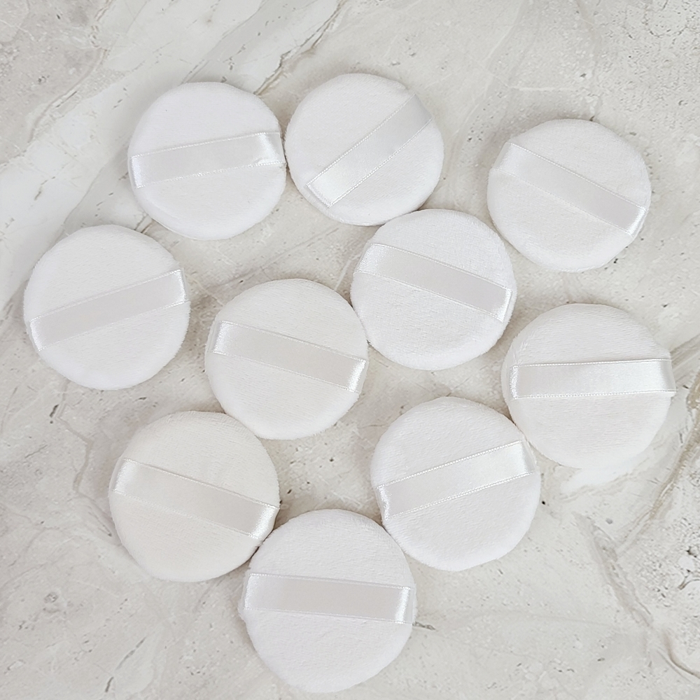 10 piece powder puff - new